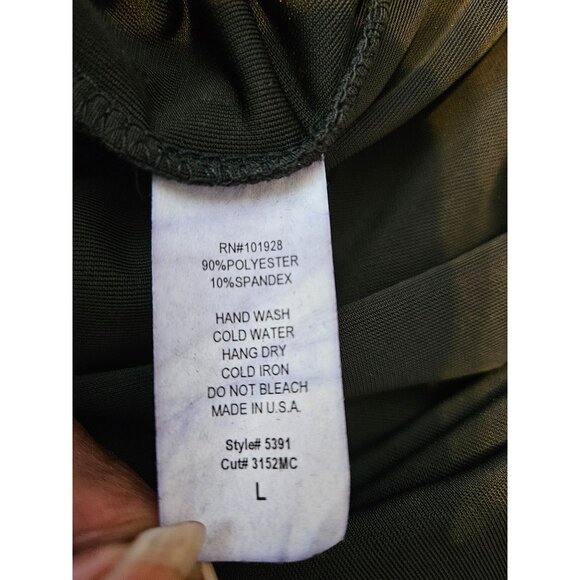 Susan Lawrence Women's Black Velvet Wide-Leg Pull On Pants L Side Waist Ruching - Picture 10 of 10